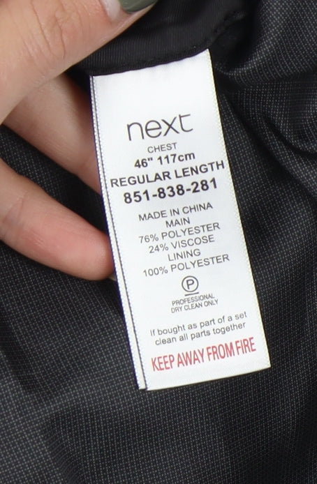 Mens UK Size 46 NEXT Regular Grey Suit Jacket