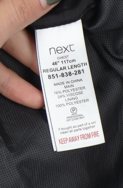 Mens UK Size 46 NEXT Regular Grey Suit Jacket