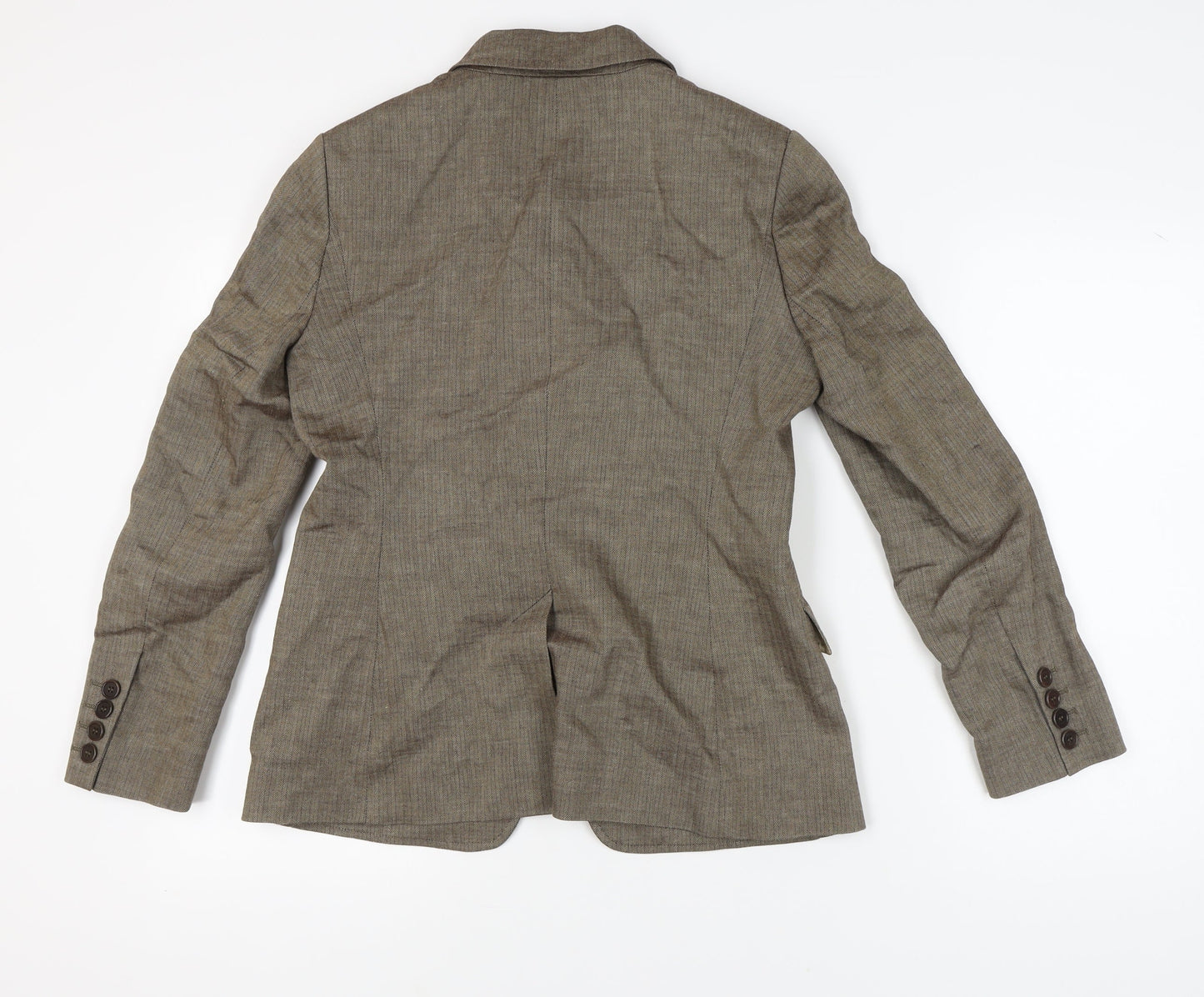 Jaeger Women's Brown Pinstripe Suit Jacket Size 12