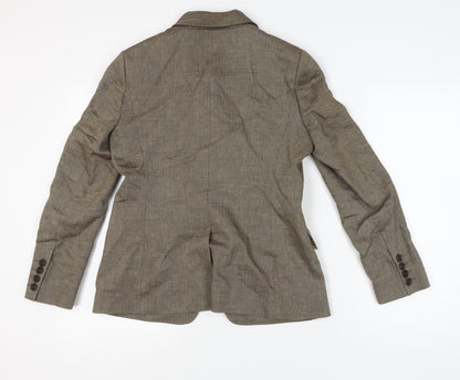 Jaeger Women's Brown Pinstripe Suit Jacket Size 12