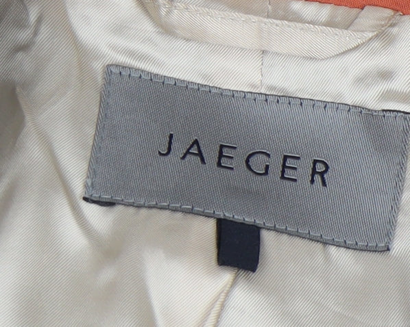 Jaeger Women's Brown Pinstripe Suit Jacket Size 12