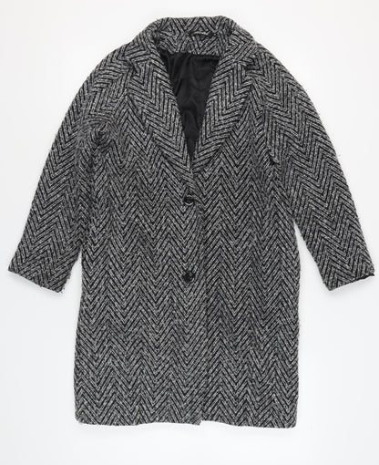 Womens UK Size S Motel Black Overcoat