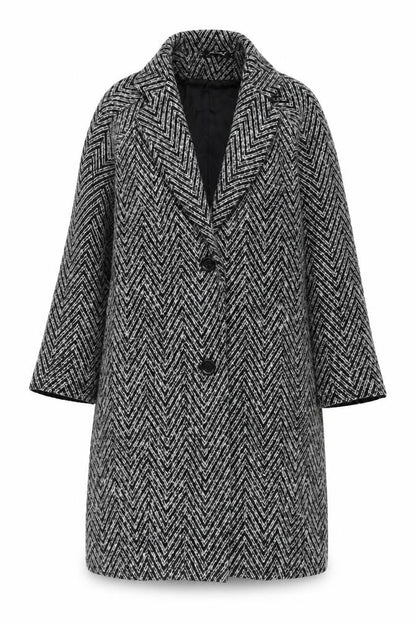 Womens UK Size S Motel Black Overcoat