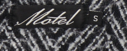 Womens UK Size S Motel Black Overcoat