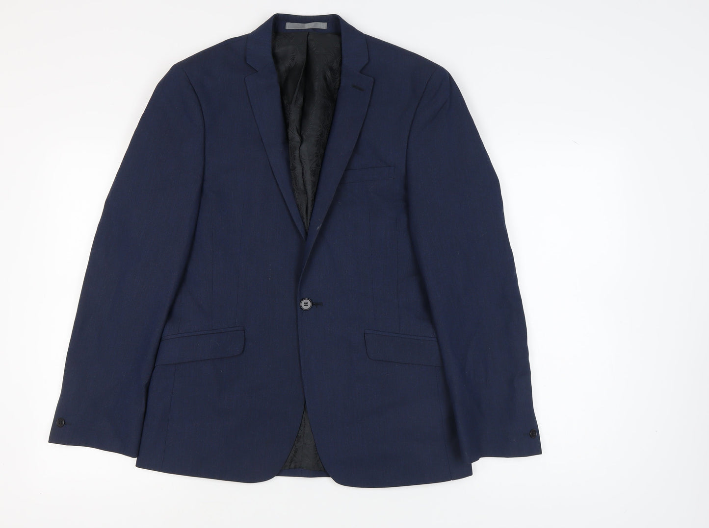 Mens UK Size 38 Red Herring Regular Blue Suit Jacket