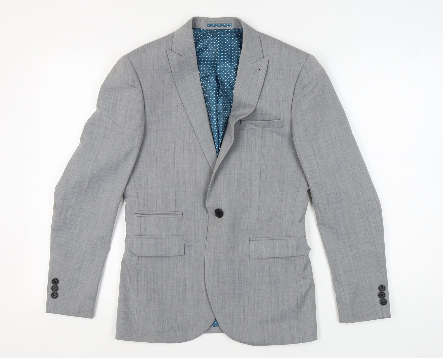 Mens UK Size 36 NEXT Regular Grey Suit Jacket