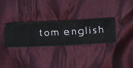Mens UK Size 42 Tom English Regular Black Suit Jacket