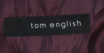 Mens UK Size 42 Tom English Regular Black Suit Jacket