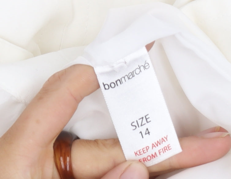 Womens UK Size 14 Bonmarché Ivory Basic Jacket