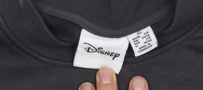 Unisex Adults UK Size XS Disney Black Pullover Sweatshirt