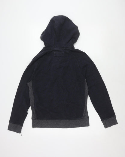 Mens UK Size S FatFace Blue Henley Hoodie