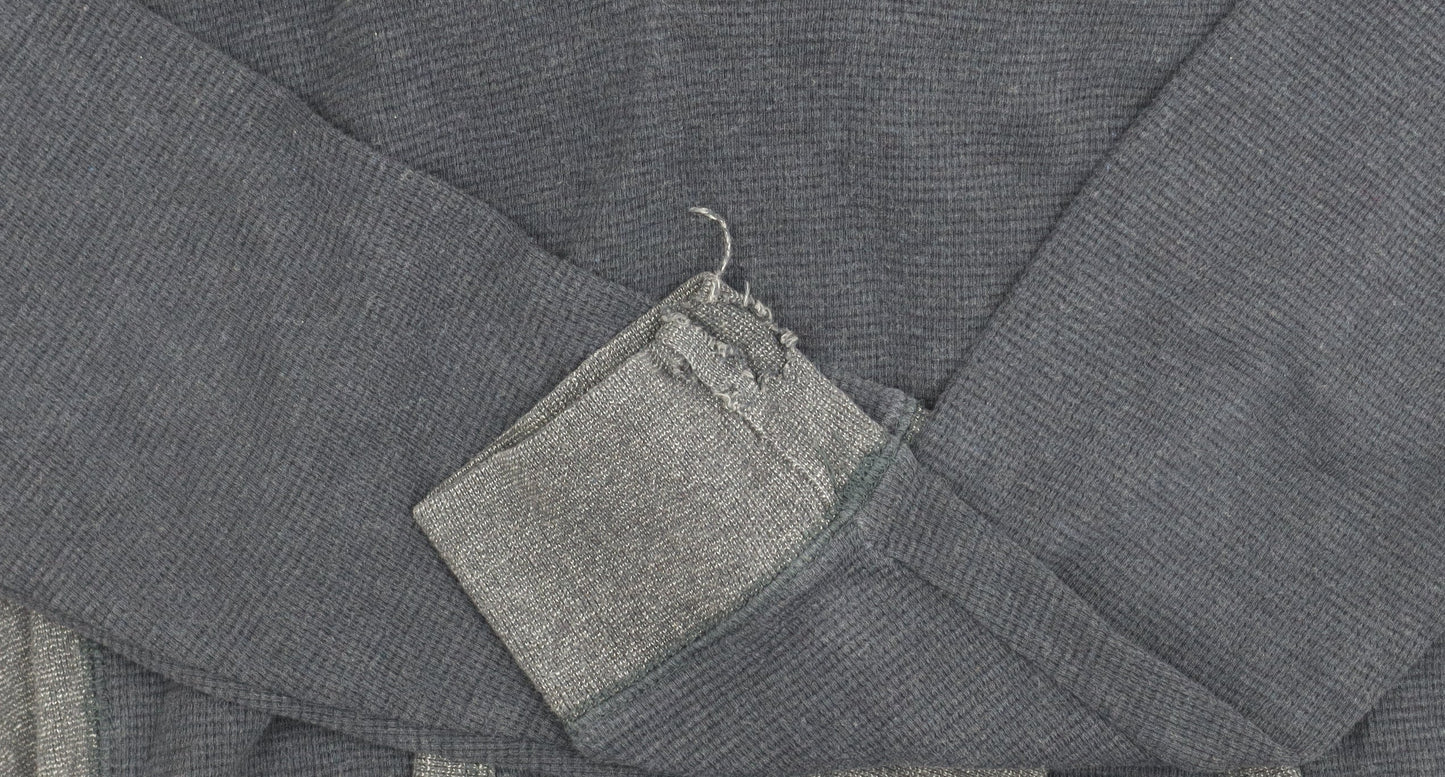 Mens UK Size S FatFace Blue Henley Hoodie