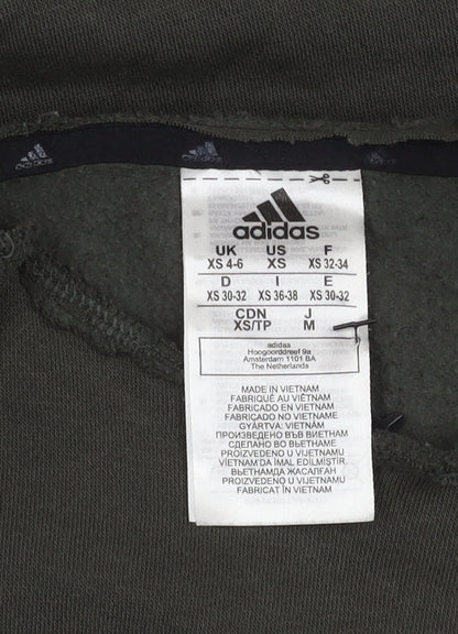 Adidas Unisex XS Green Pullover Sweatshirt with Logo