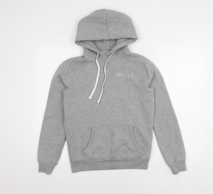Unisex Adults UK Size 4 Jack Wills Grey Pullover Hoodie