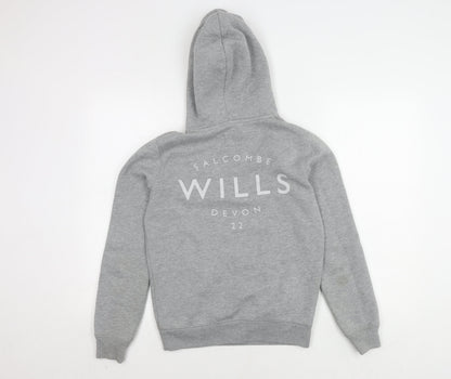 Unisex Adults UK Size 4 Jack Wills Grey Pullover Hoodie
