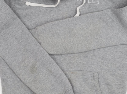 Unisex Adults UK Size 4 Jack Wills Grey Pullover Hoodie