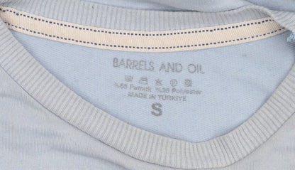 Barrels and Oil Women's Blue Sweatshirt Size S