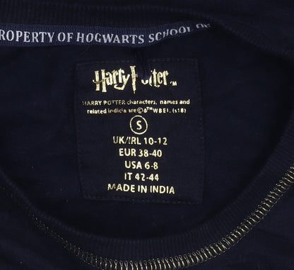 Unisex Adults UK Size 10 Harry Potter Blue Pullover Sweatshirt