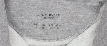 Womens UK Size M Jack Wills Grey Pullover Sweatshirt
