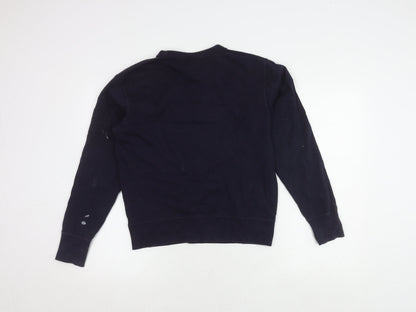 Uniqlo XS Blue Graphic Print Pullover Sweatshirt