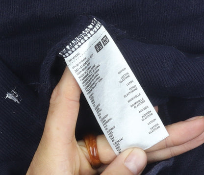 Uniqlo XS Blue Graphic Print Pullover Sweatshirt