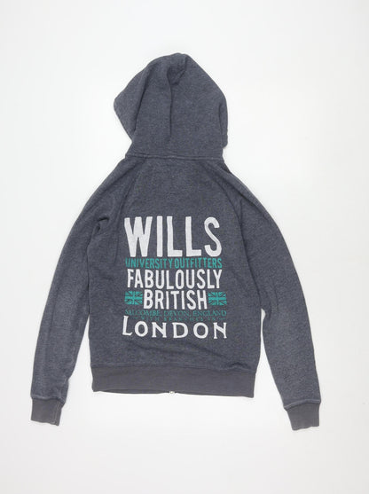 Womens UK Size 10 Jack Wills Grey Basic Jacket