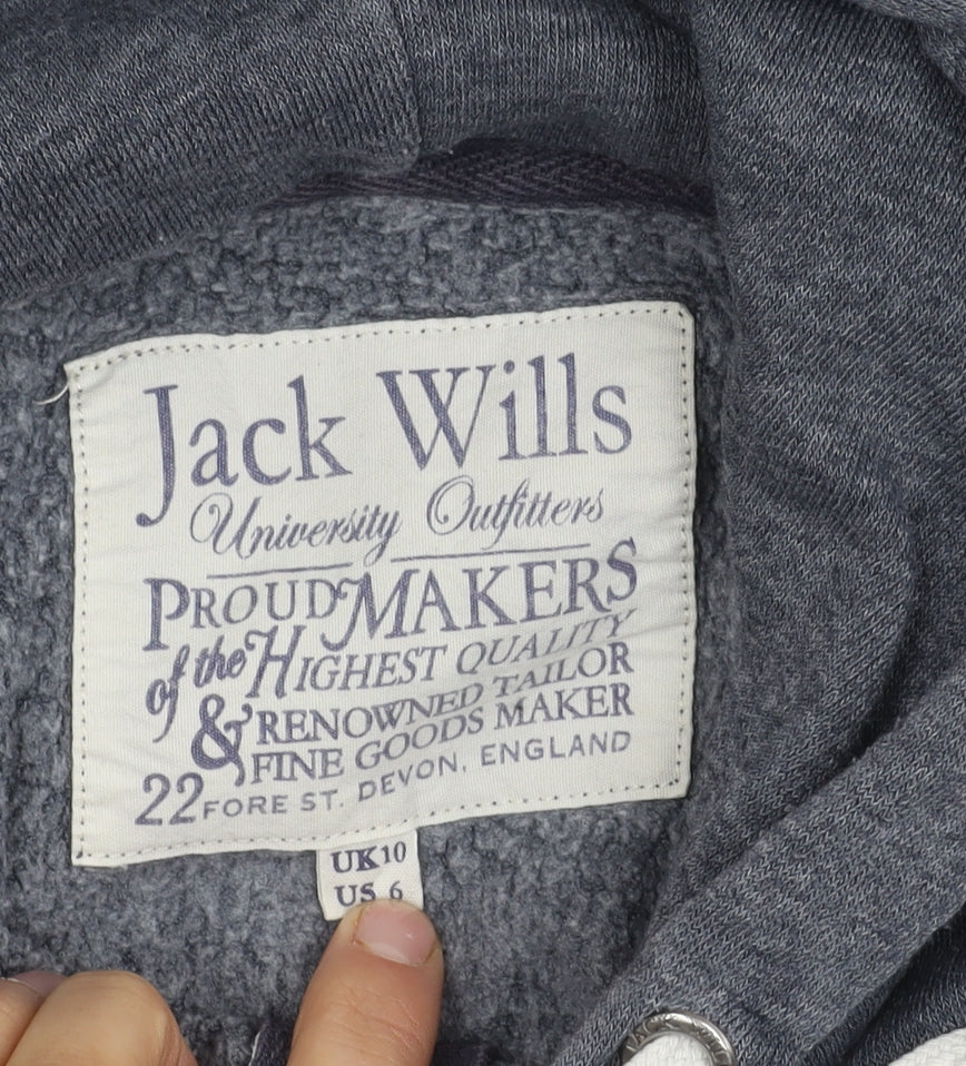 Womens UK Size 10 Jack Wills Grey Basic Jacket