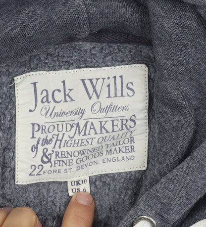 Womens UK Size 10 Jack Wills Grey Basic Jacket