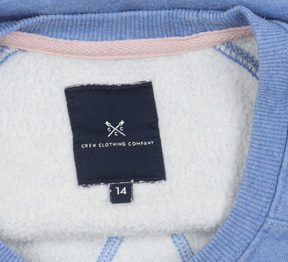 Crew Clothing Women's Blue Pullover Sweatshirt Size 14