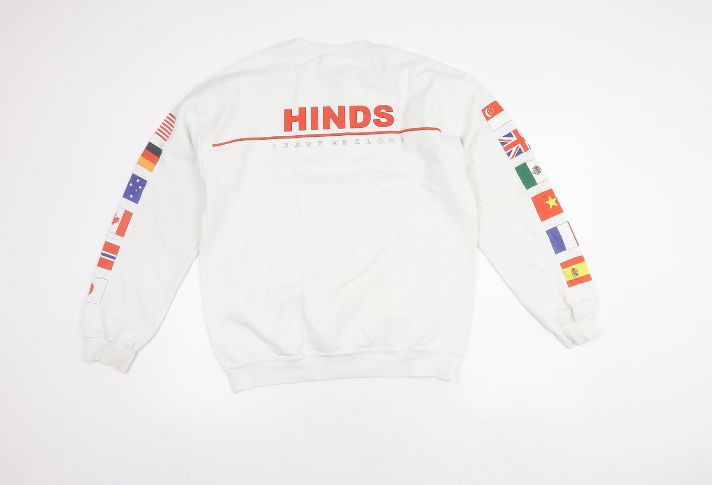 Urban Outfitters Men's White Flag Graphic Sweatshirt M