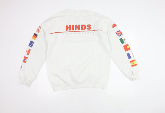 Urban Outfitters Men's White Flag Graphic Sweatshirt M