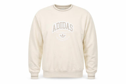 Mens UK Size M adidas Beige Pullover Sweatshirt