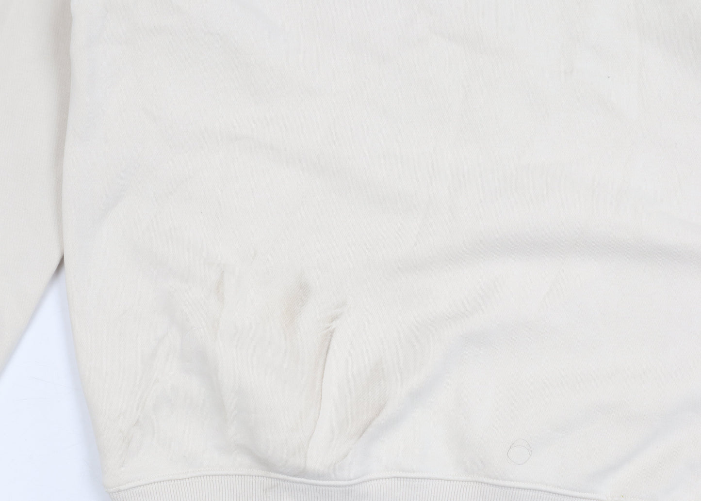 Adidas Men's Beige Pullover Sweatshirt M - Logo Graphic