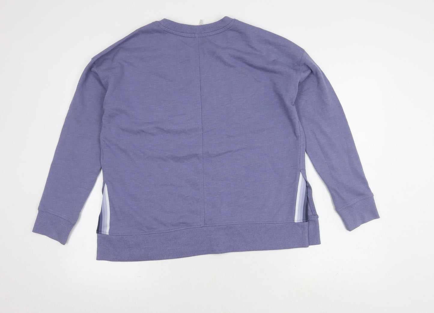Womens UK Size M Calvin Klein Purple 1/4 Zip Sweatshirt
