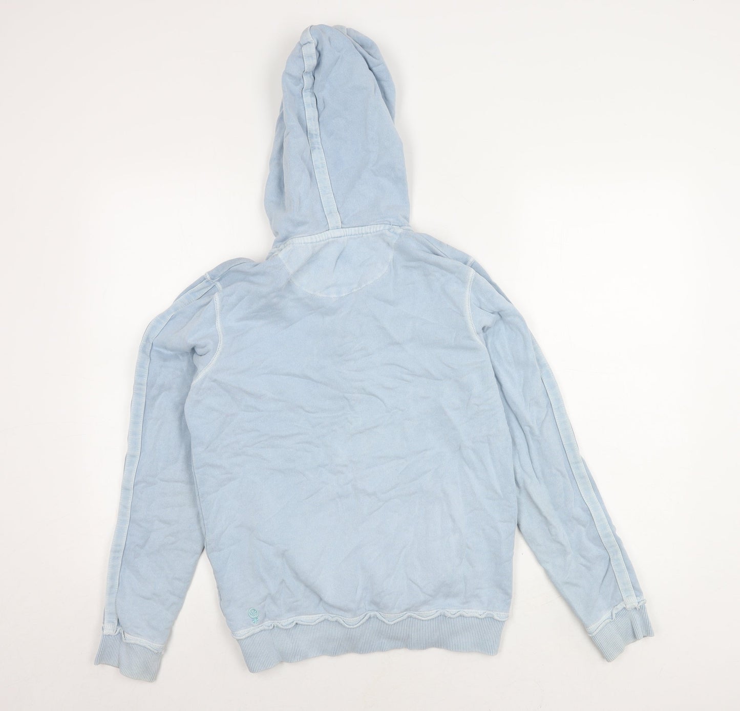 Womens UK Size 10 Fat Face Blue Full Zip Hoodie