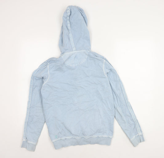 Womens UK Size 10 Fat Face Blue Full Zip Hoodie