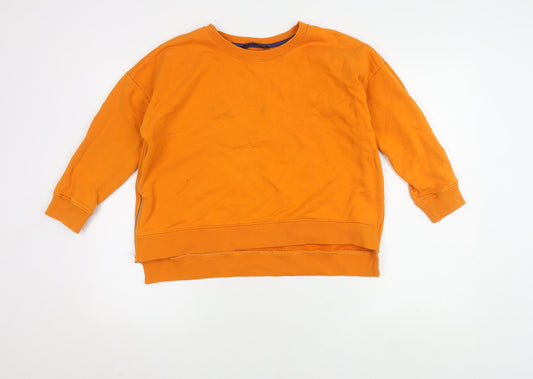 Womens UK Size M French Connection Orange Pullover Jumper