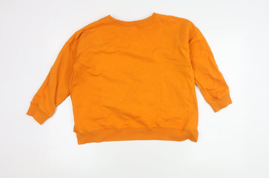 Womens UK Size M French Connection Orange Pullover Jumper