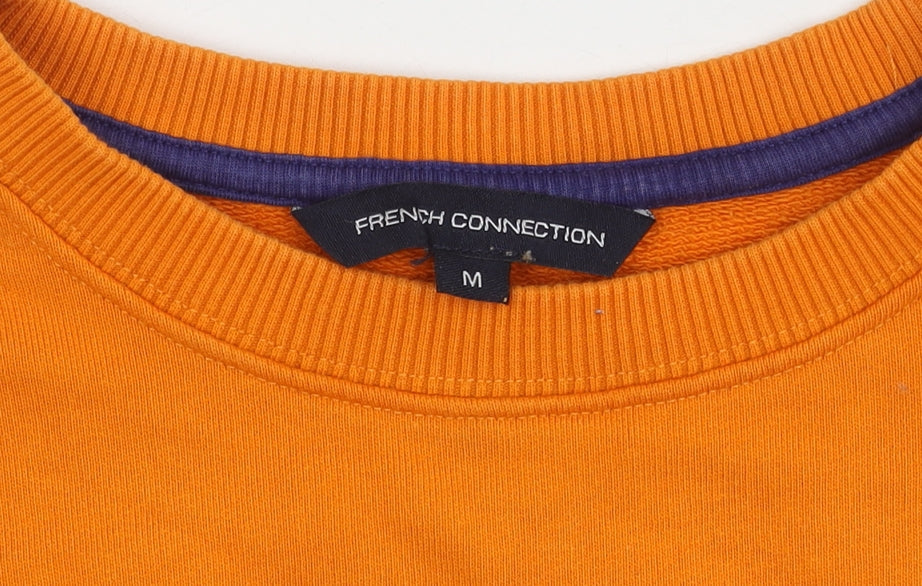 Womens UK Size M French Connection Orange Pullover Jumper