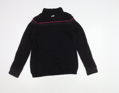 Decathlon Unisex XS Black Mock Neck Sweatshirt