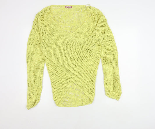 Joe Browns Women's Green Wrap Jumper Size 16 V-Neck