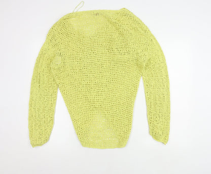 Joe Browns Women's Green Wrap Jumper Size 16 V-Neck