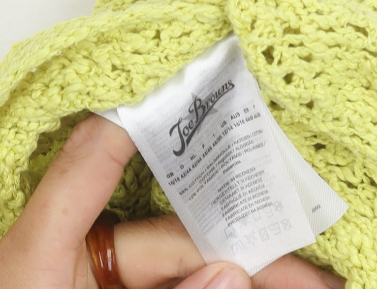 Joe Browns Women's Green Wrap Jumper Size 16 V-Neck