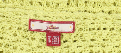 Joe Browns Women's Green Wrap Jumper Size 16 V-Neck