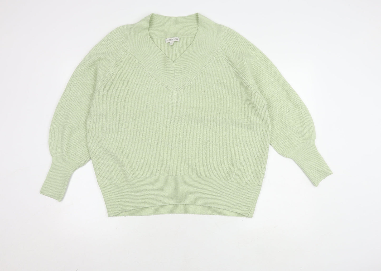 Womens UK Size L Monsoon Green Pullover Jumper