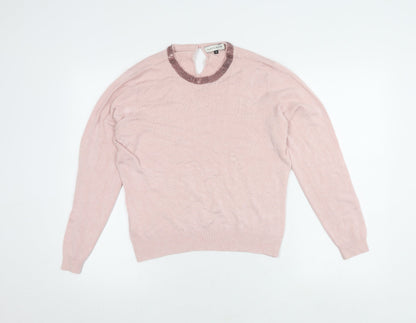 Austin Reed Women's Pink M Crew Neck Jumper