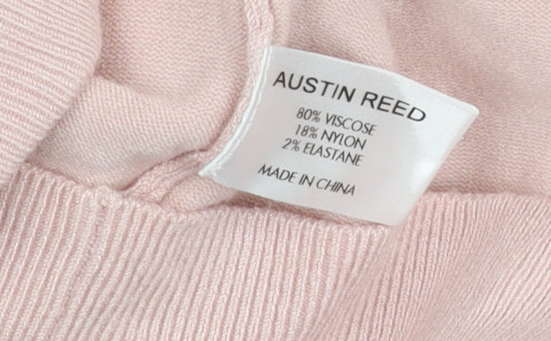 Austin Reed Women's Pink M Crew Neck Jumper