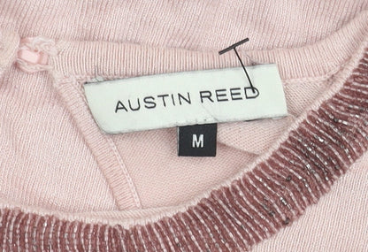 Austin Reed Women's Pink M Crew Neck Jumper