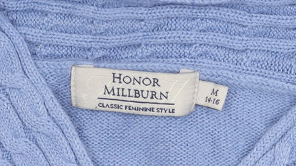 Womens UK Size M Honor Millburn Blue Pullover Jumper