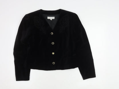Womens UK Size 14 Equation Regular Black Suit Jacket